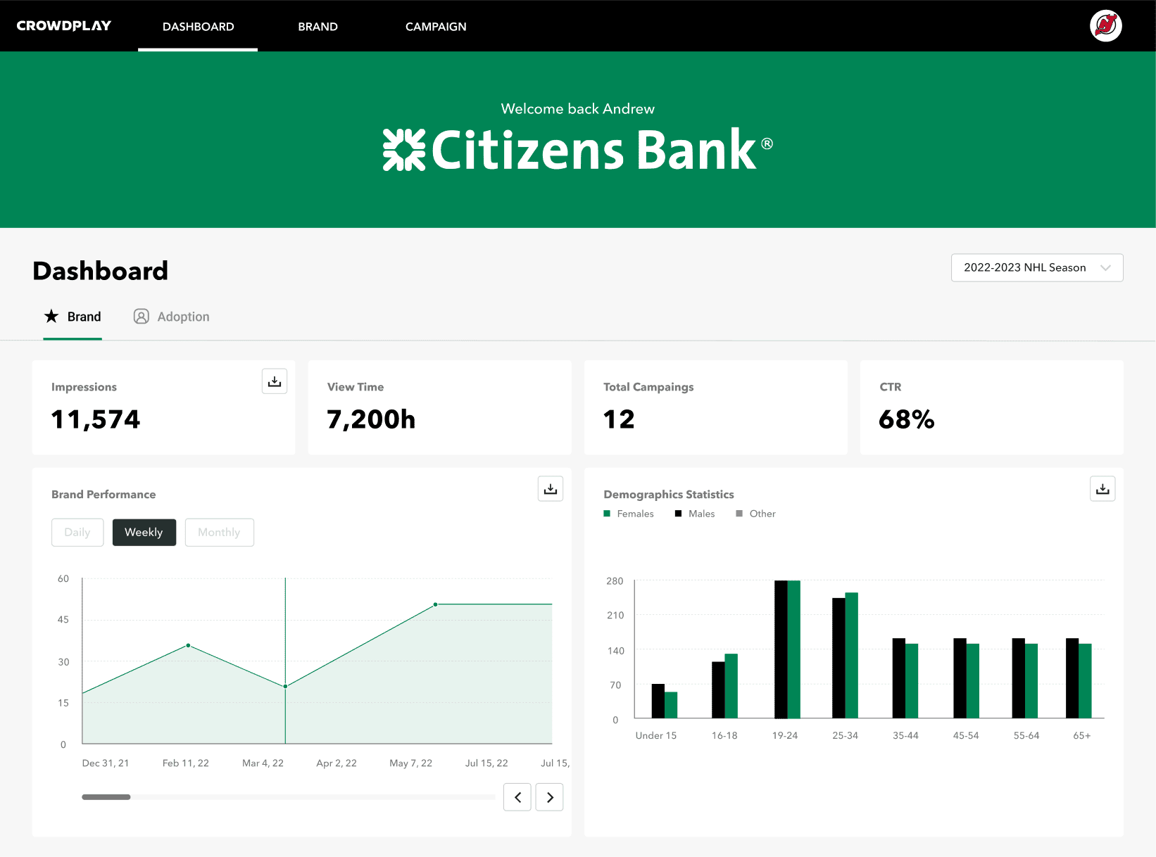 Sports audience engagement